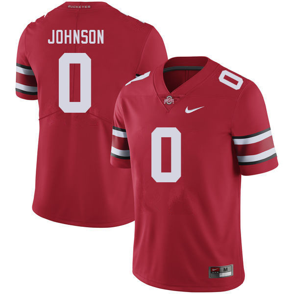 Ohio State Buckeyes #0 Xavier Johnson College Football Jerseys Stitched Sale-Red